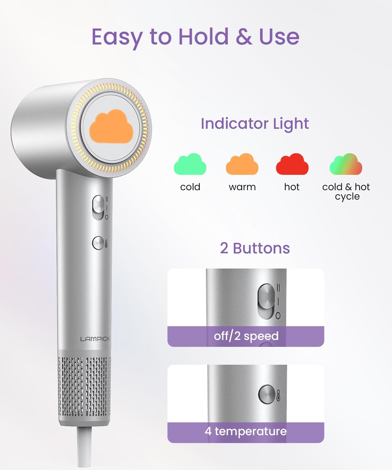 Lampick Hair Dryer | YEY-GS83