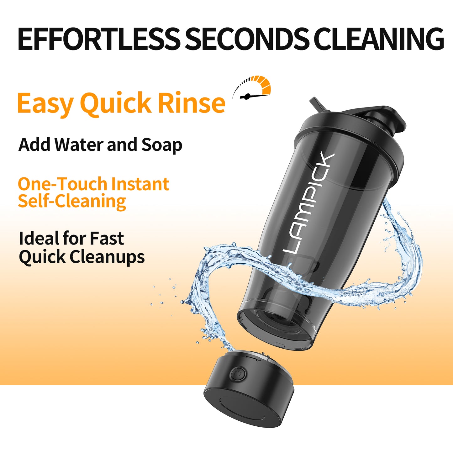 Mixer Electric Shaker Bottle, Rechargeable Portable Personal Shaker Bottle