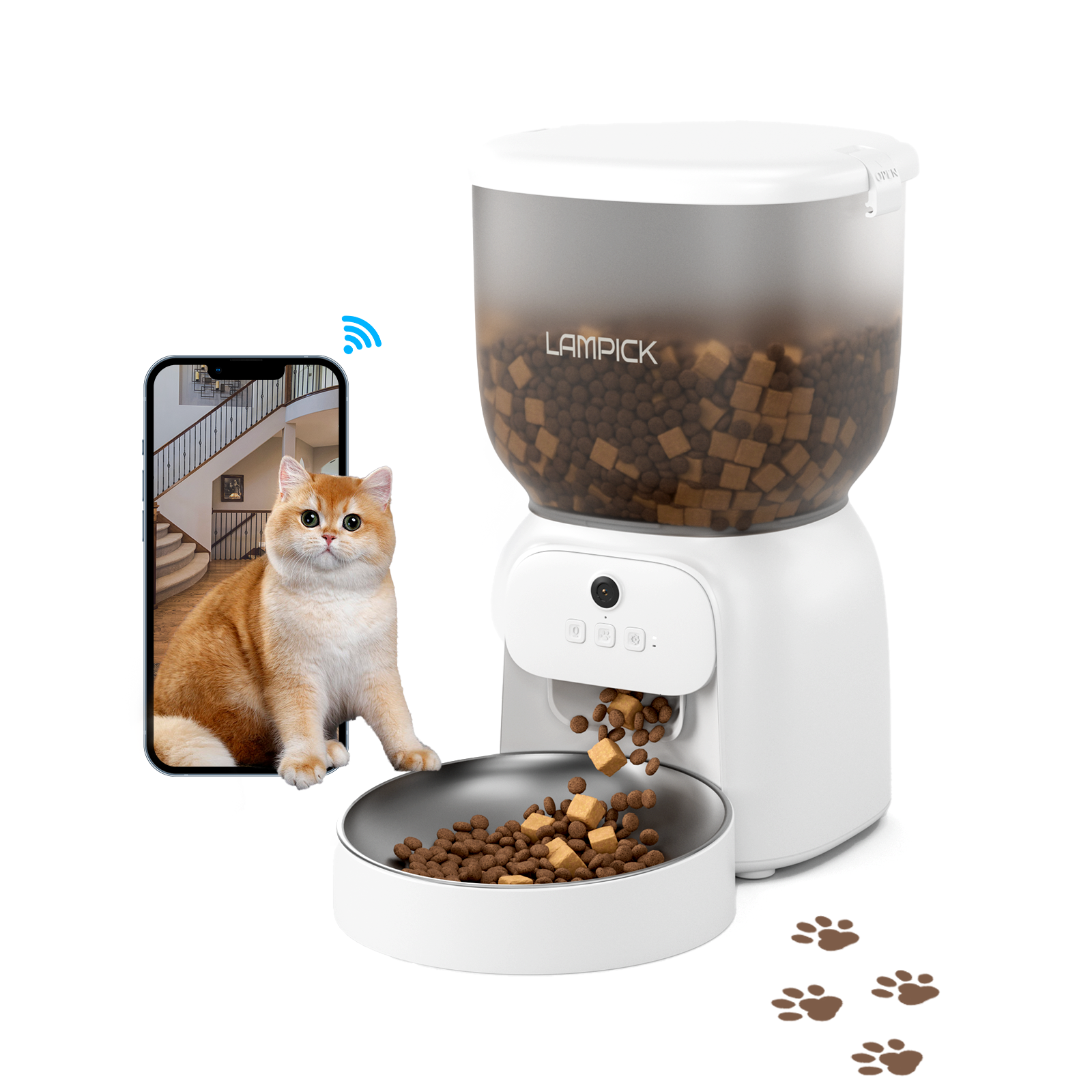 Lampick Pet Feeder | Camera